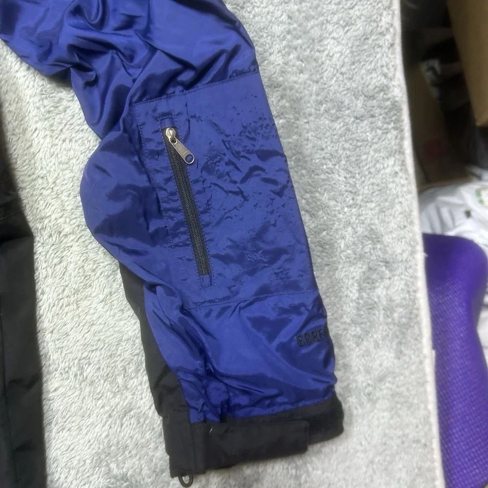 Vintage The North Face Jacket Mens L Blue Black Gore-Tex‎ Mountain Light Ski 90s